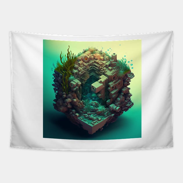 My small worlds : Underwater 3 Tapestry by Lagavulin01