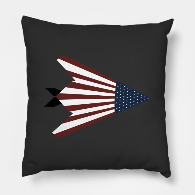 F117 Nighthawk USAF Pillow by GregFromThePeg