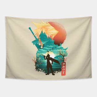 Ukiyo e Soldier Tapestry