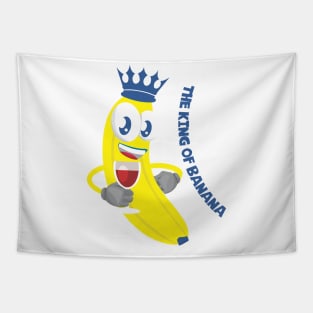 The King Of Banana Tapestry