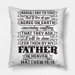 Matthew 18:19 Pillow