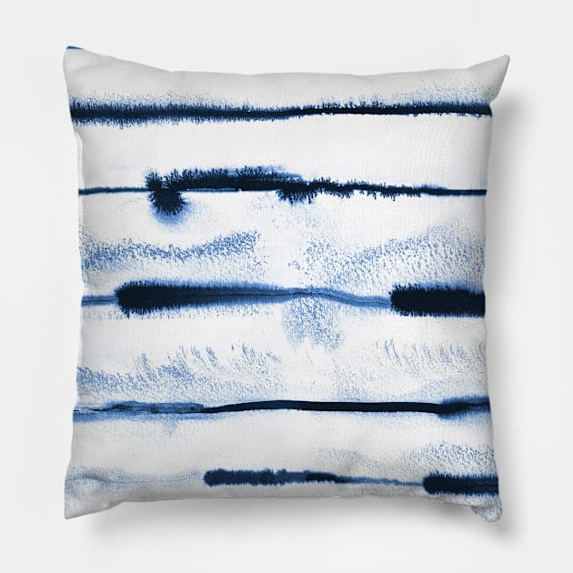 Pocket - She is Electric Lines Pillow by ninoladesign