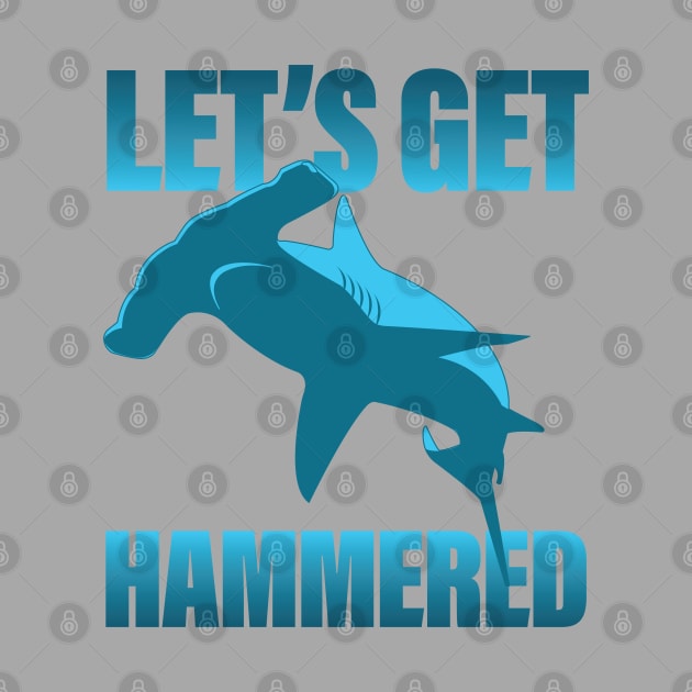 Let's Get Hammered - Hammerhead Shark by Vector Deluxe