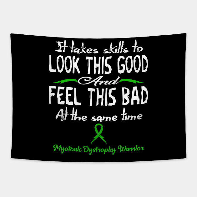 Myotonic Dystrophy Awareness Look This Good - In This Family We Fight Together Tapestry by DAN LE