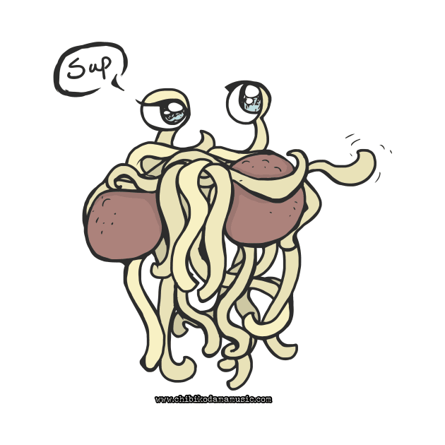 Chill Flying Spaghetti Monster by chibikodama