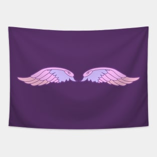 Pastel Pink Purple Wings Tapestry