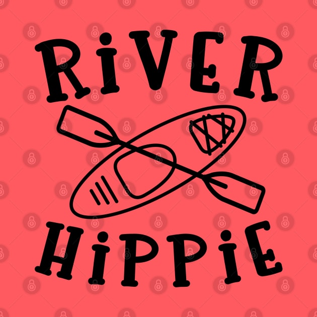 River Hippie Kayaking Fishing by GlimmerDesigns