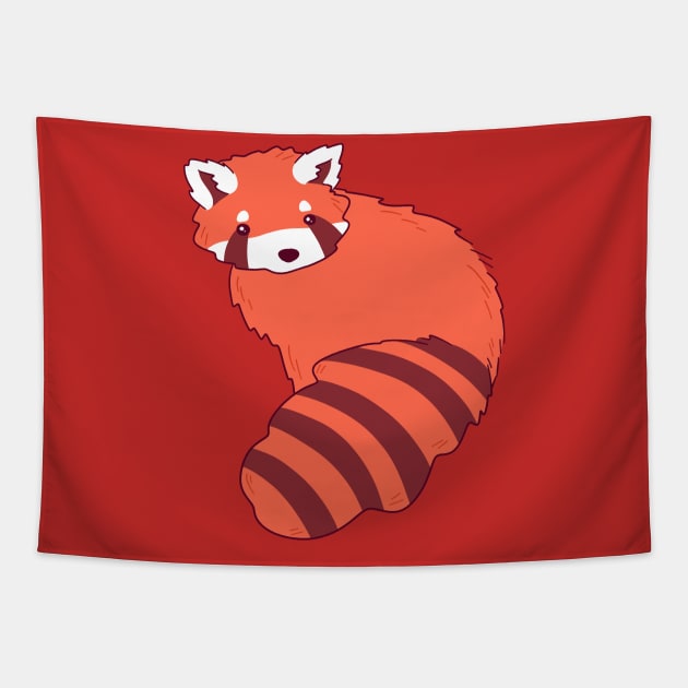 Cutie Red Panda Tapestry by saradaboru