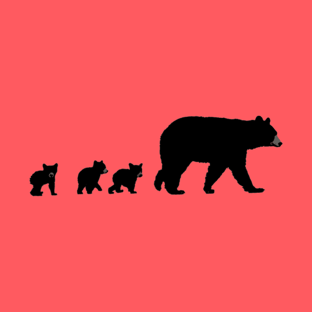 Mama Bear and Her Cubs by ThinkingSimple