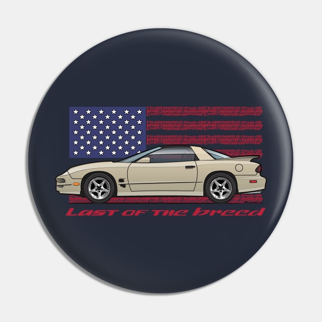 USA - Last of the breed - pewter Pin by JRCustoms44