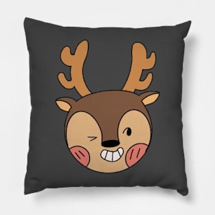 Adorable Reindeer Pillow