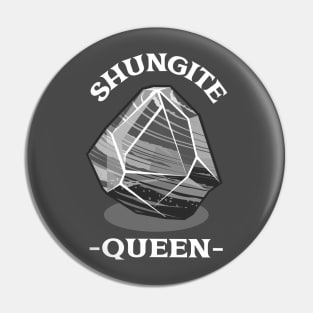 Shungite Queen Crystal Gemstone Gem Pin