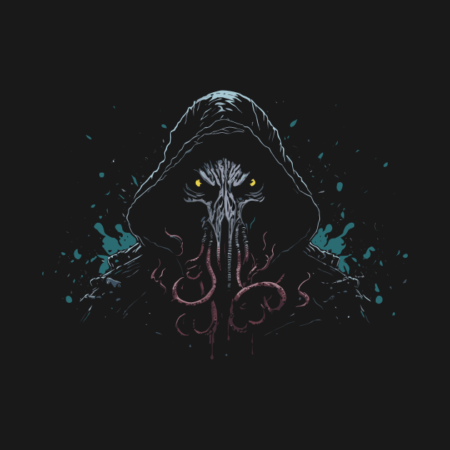 Hooded Tentacle Monster by Nerdlight Shop