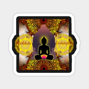 Meditate Contemplate Magnet