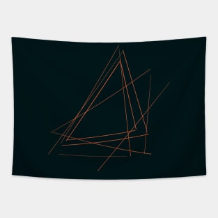 Line art triangle geometry Tapestry