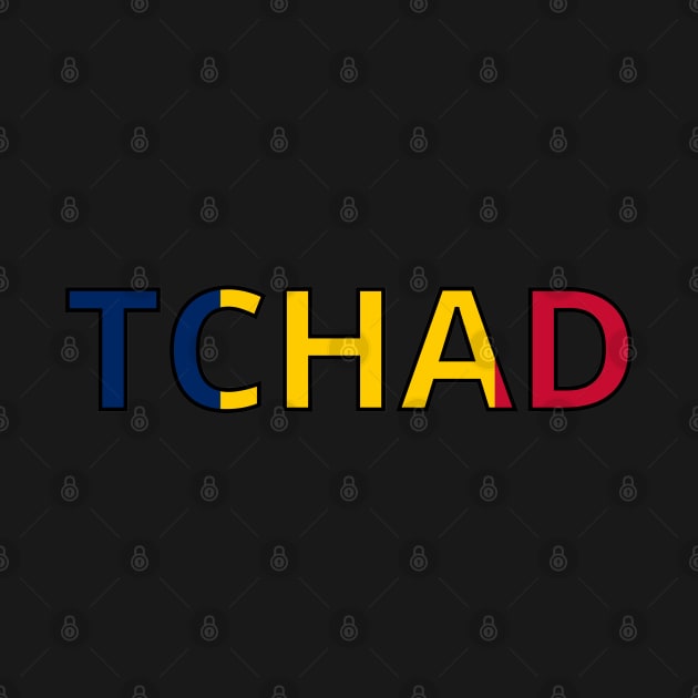 Drapeau Tchad by Pixelforma