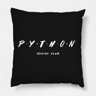 Python Social Club for Programmers and Coders Pillow