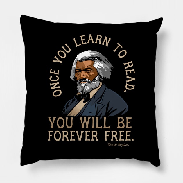 Frederick Douglass Quote Gift for Black History Month Pillow by HistoryMakers