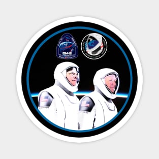 Spacex NASA Demo-2 DM-2 Crew Dragon spacecraft Hurley Behnken Magnet