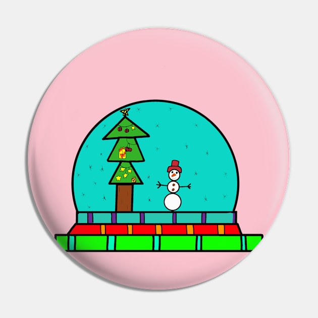 Snowball​ and​ ​snowman Pin by littlesheep