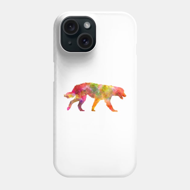 Maremma Abruzzes Sheepdog in watercolor Phone Case by PaulrommerArt