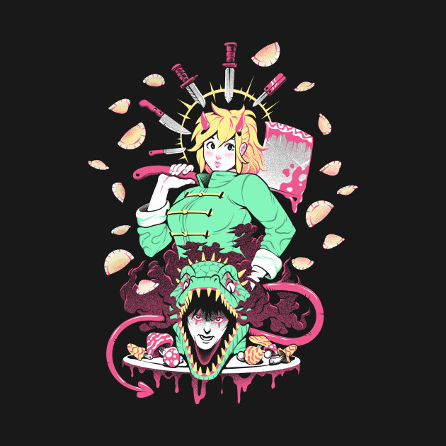 Disover Blood &Gyozas - Dorohedoro - T-Shirt