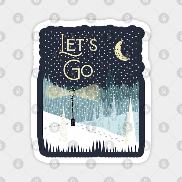 Let’s go to Narnia Magnet by MorvernDesigns