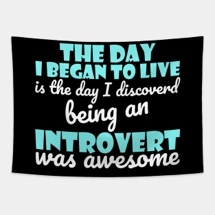 Inspirational And Motivational Introverts Quote Tapestry