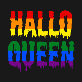 Halloqueen - LGBTQ Halloween Rainbow Pride T-Shirt