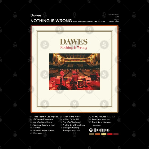 Dawes - Nothing Is Wrong Tracklist Album by 80sRetro