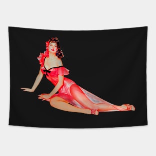 Pin Up- Red Tapestry