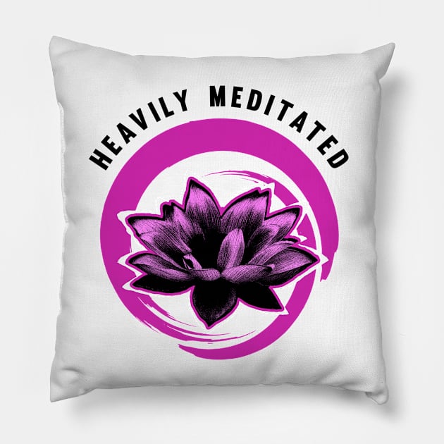 Heavily Meditated Purple - Yoga Pillow by dnlribeiro88