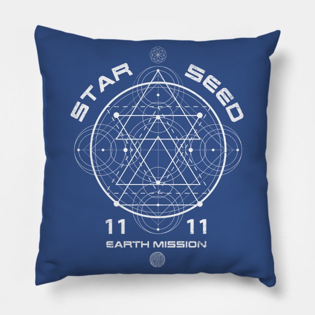 Starseed Sacred Geometry - V3 Pillow by rycotokyo81