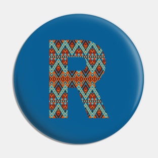 Letter R- boho design Pin