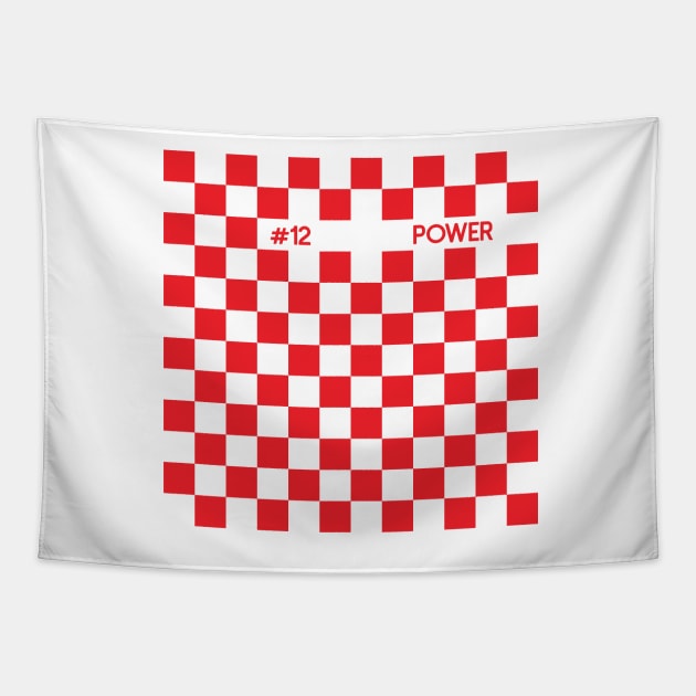 Will Power Racing Flag Tapestry by GreazyL