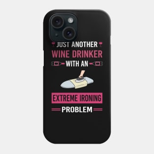 Wine Drinker Extreme Ironing Phone Case