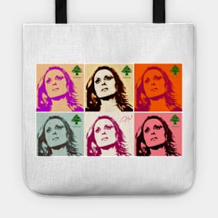 Fairuz pop art Tote