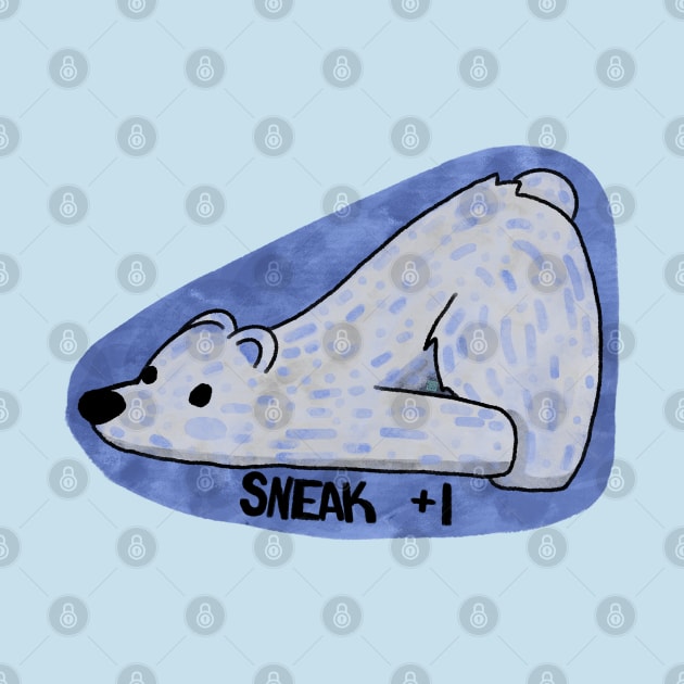 Sneaky Polar Bear by moonehrules