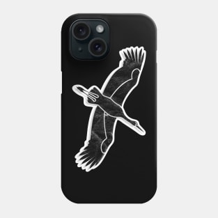 Black Stork pattern Phone Case