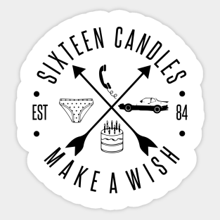 Sixteen Candles Stickers Teepublic