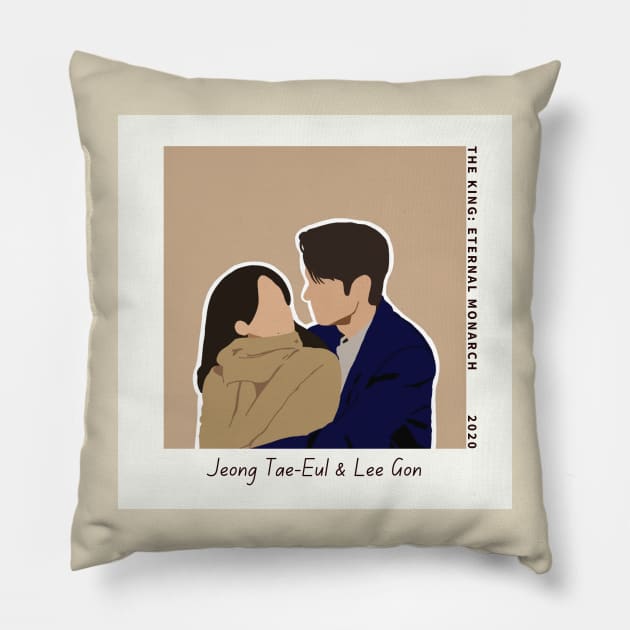 Jeong Tae-Eul and Lee Gon The King Eternal Monarch Pillow by jocela.png