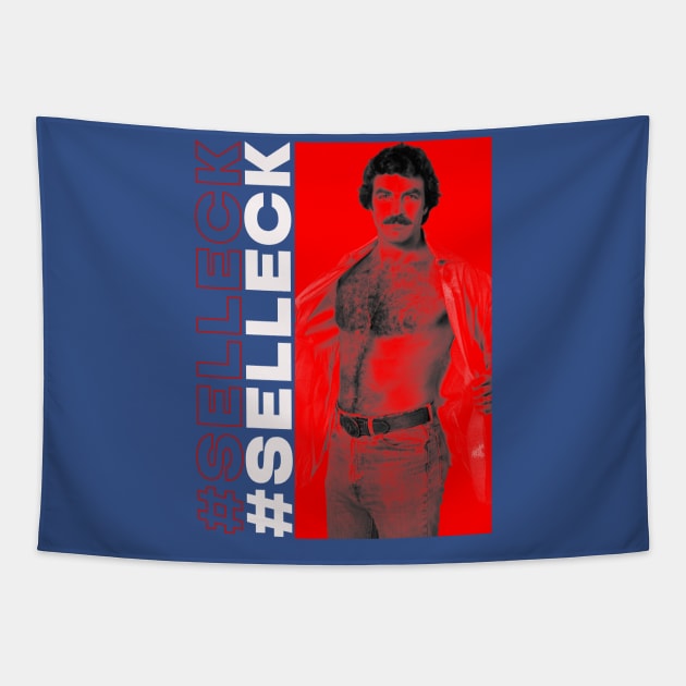 SELLECK NEGATIVE SPACE Tapestry by MiaMagic