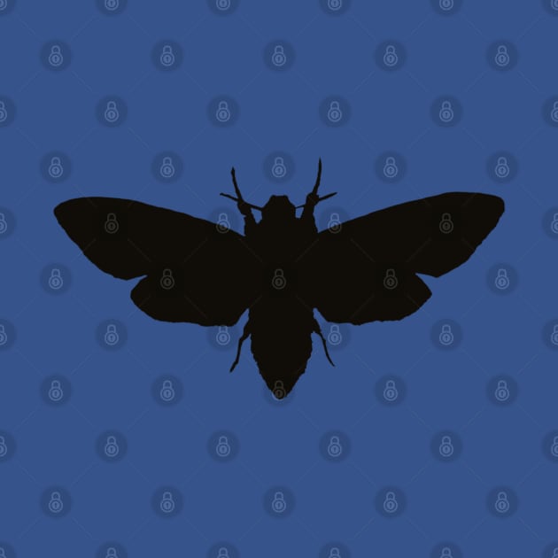 death's-head hawkmoth (silhouette) by BludBros