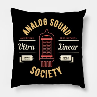 Retro Music Analog Sound Society Pillow