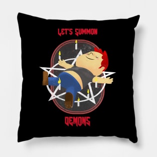 Let's Summon Demons - Vintage Dark Humour Pillow