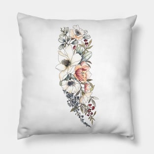 Magnolia Flowers Pillow