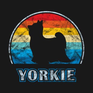Yorkie Vintage Design Yorkshire Terrier Dog T-Shirt