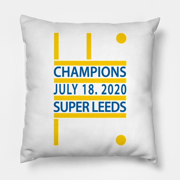 Leeds Champions Pillow by Confusion101