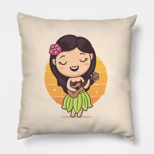 Hula Girl Pillow