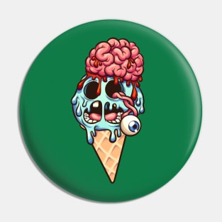 Zombie Ice Cream Pin